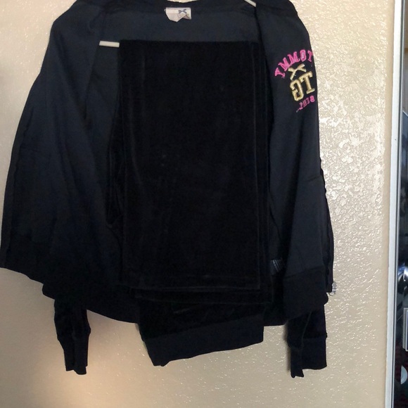 Tommy girl Jr velour set of hoodie and pants - Picture 4 of 10